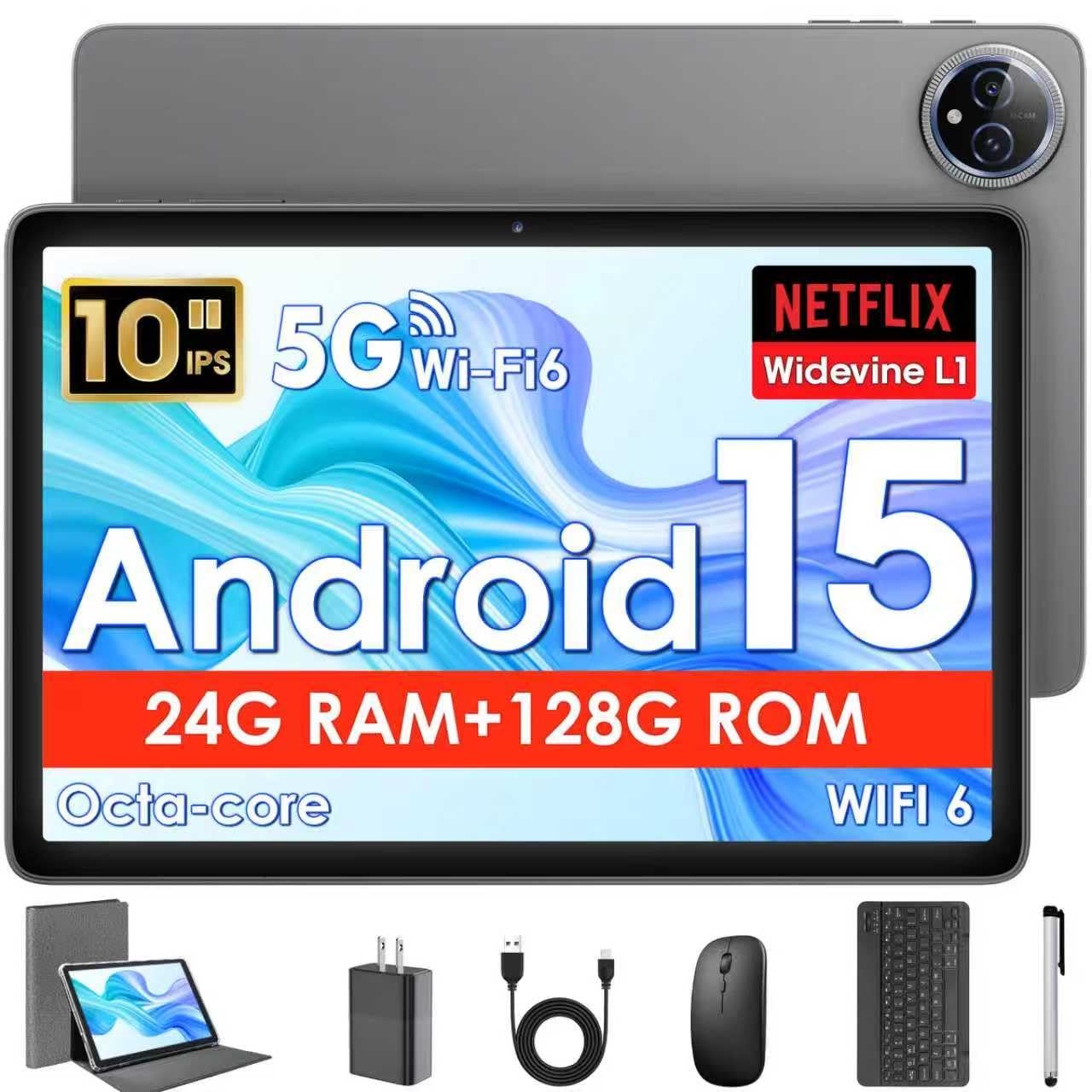 Amazon.com : Android 15 Tablet 10 Inch Tablet, Octa-Core